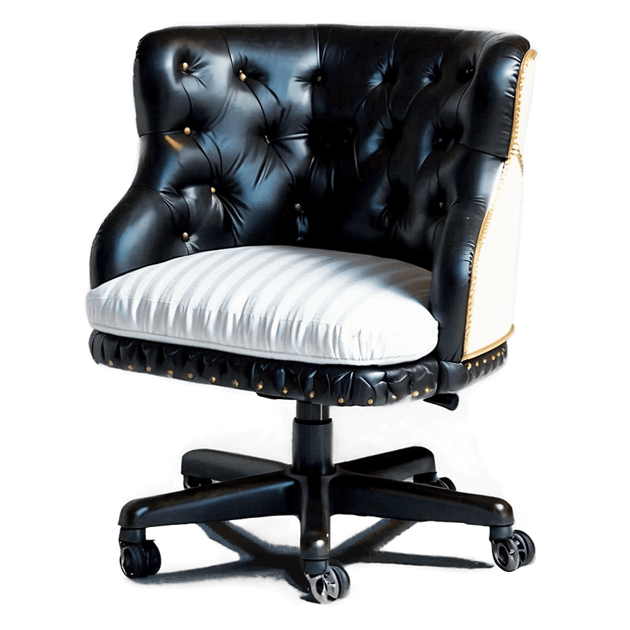 Modern Chair with Wheels PNG 34
