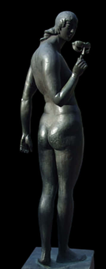 Bronze Sculpture Contemplative Female Figure