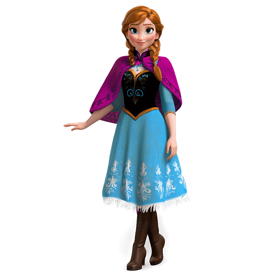Anna Frozen Costume PNG 23