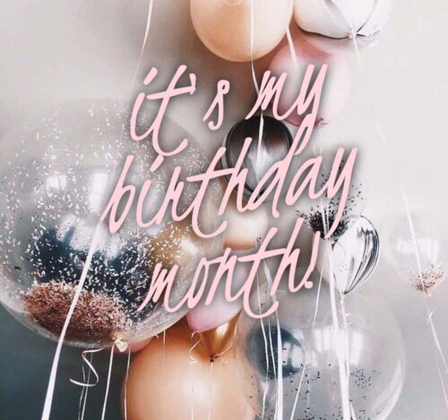 C'est Mon Mois d'Anniversaire Thème Or et Argent