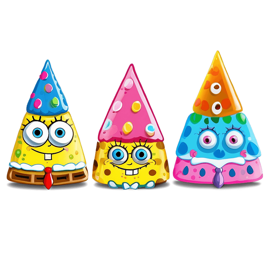 Spongebob Birthday Celebration PNG 06202024