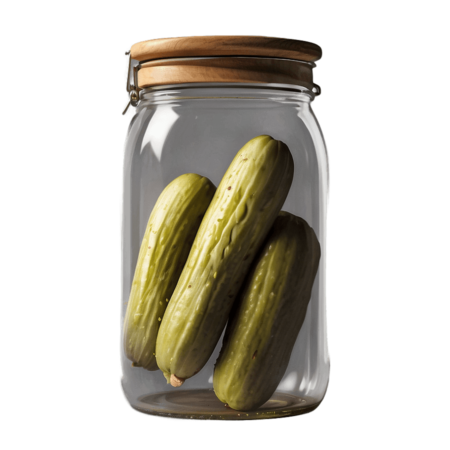 Rustic Pickle Jar PNG 18