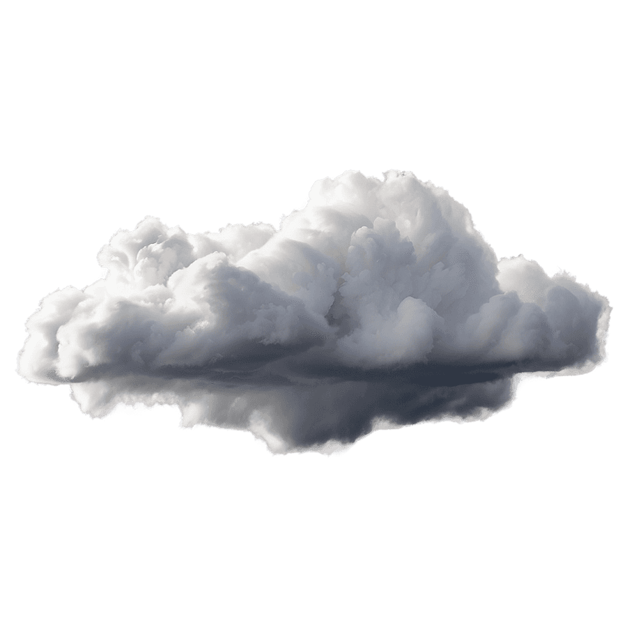 Fluffy Storm Cloud PNG 25