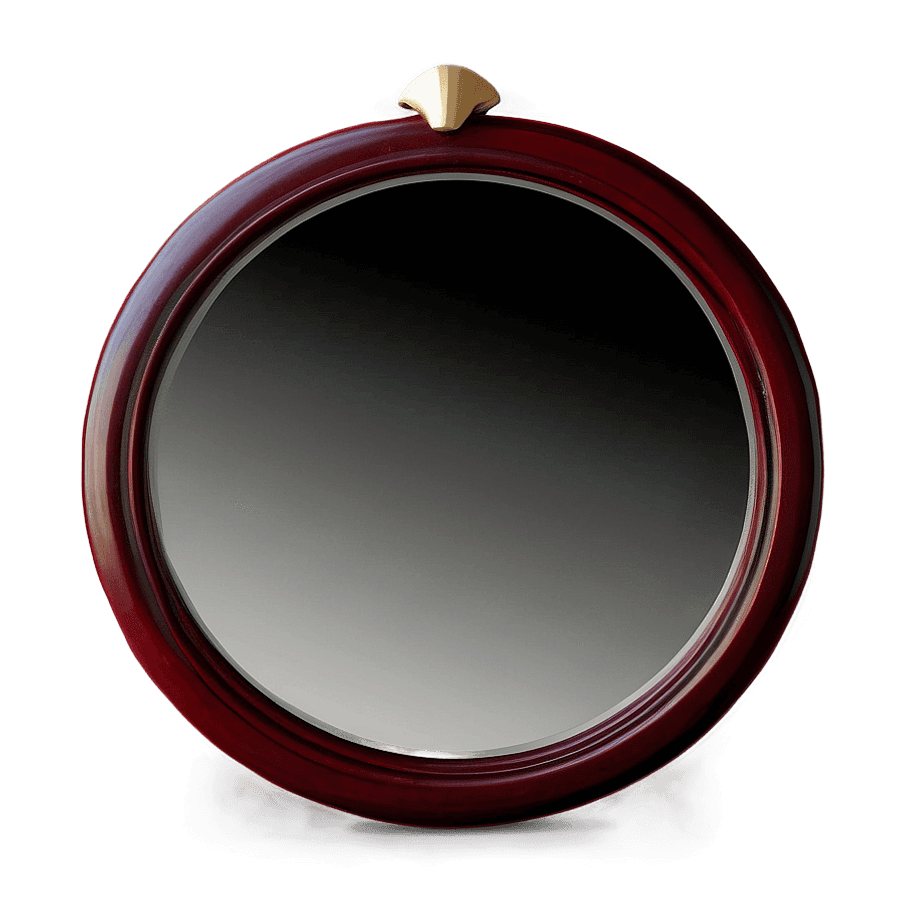 Wall-Mounted Circle Mirror PNG 06292024
