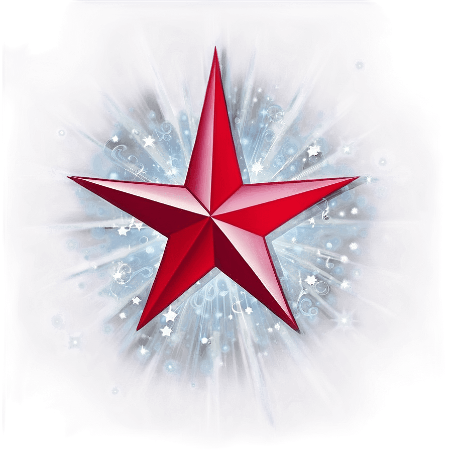 Modern Christmas Star PNG wvl