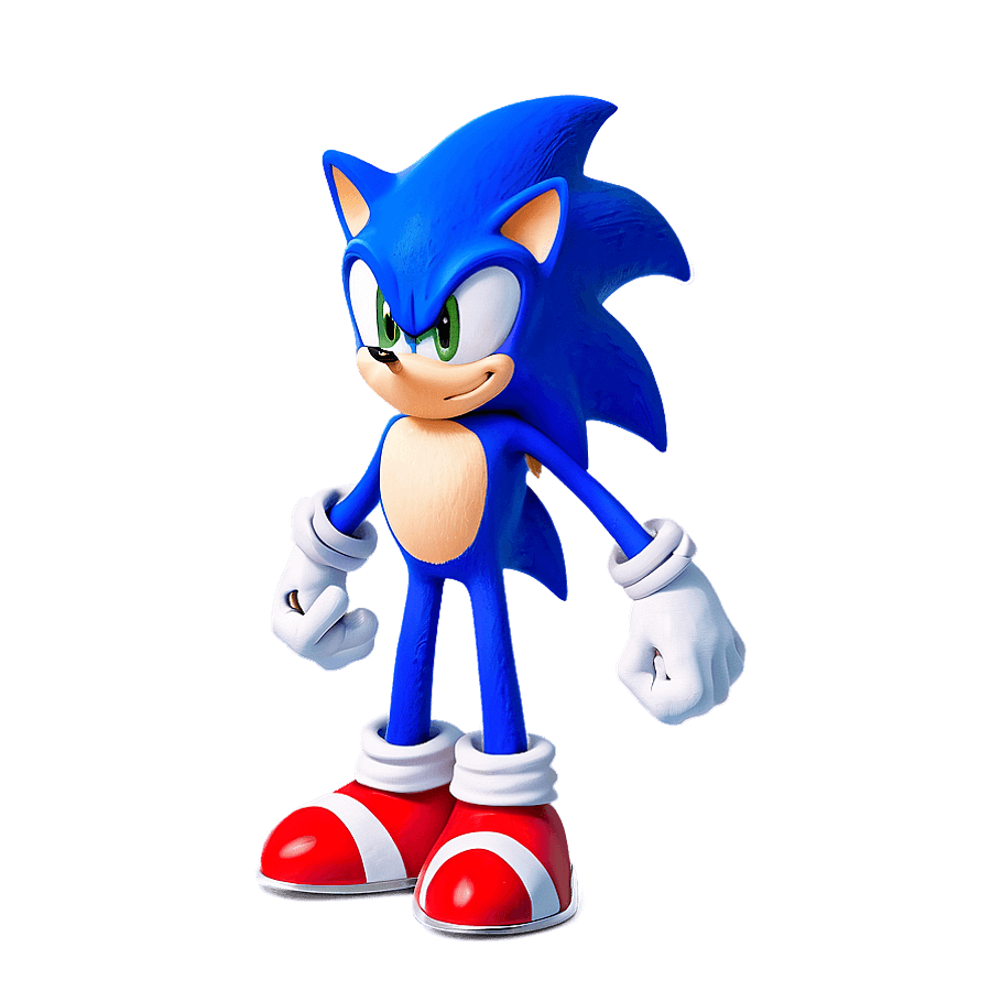 Modern Sonic Standing Pose PNG fdl