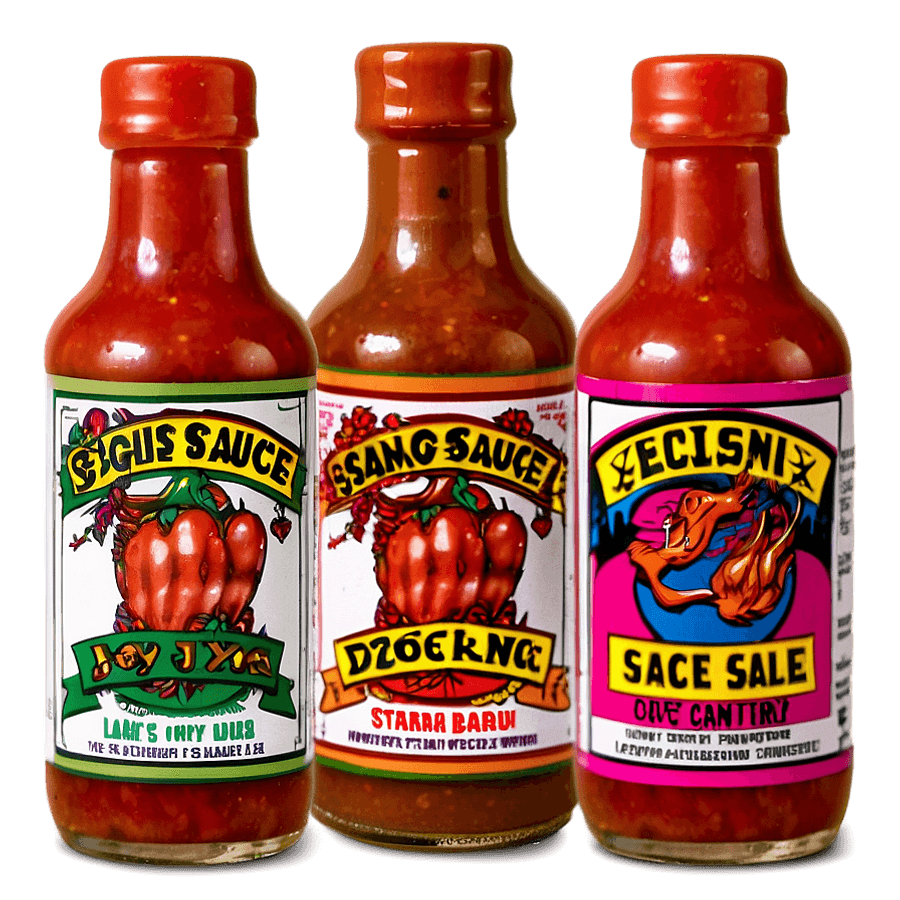 Hot Sauce Collection PNG 05262024
