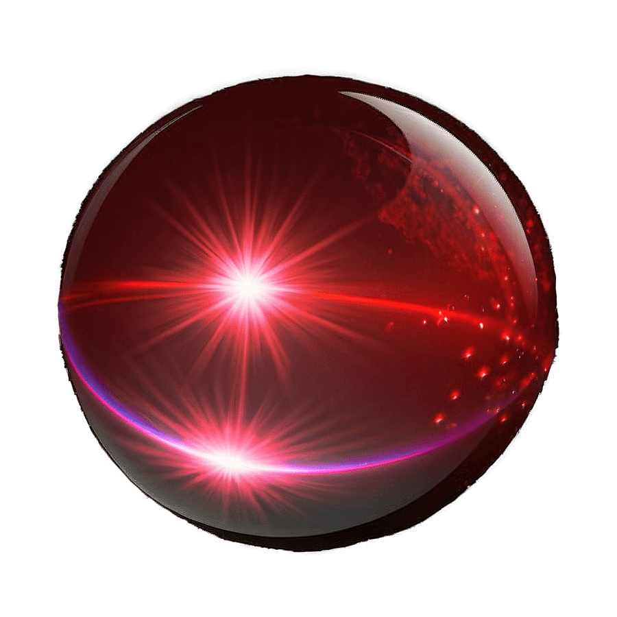 Red Glowing Orb PNG jvu