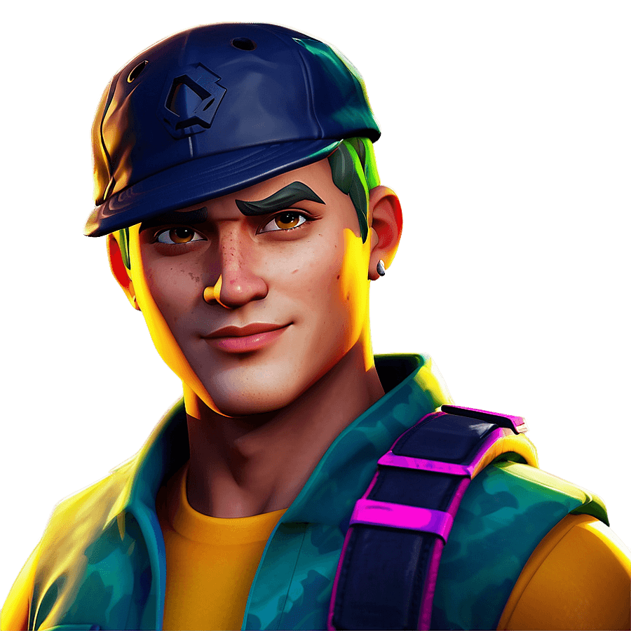 Bright Fortnite Skin PNG cgg67