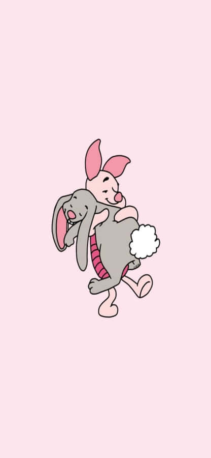 iPhoneX Disney Hintergrund Piglet