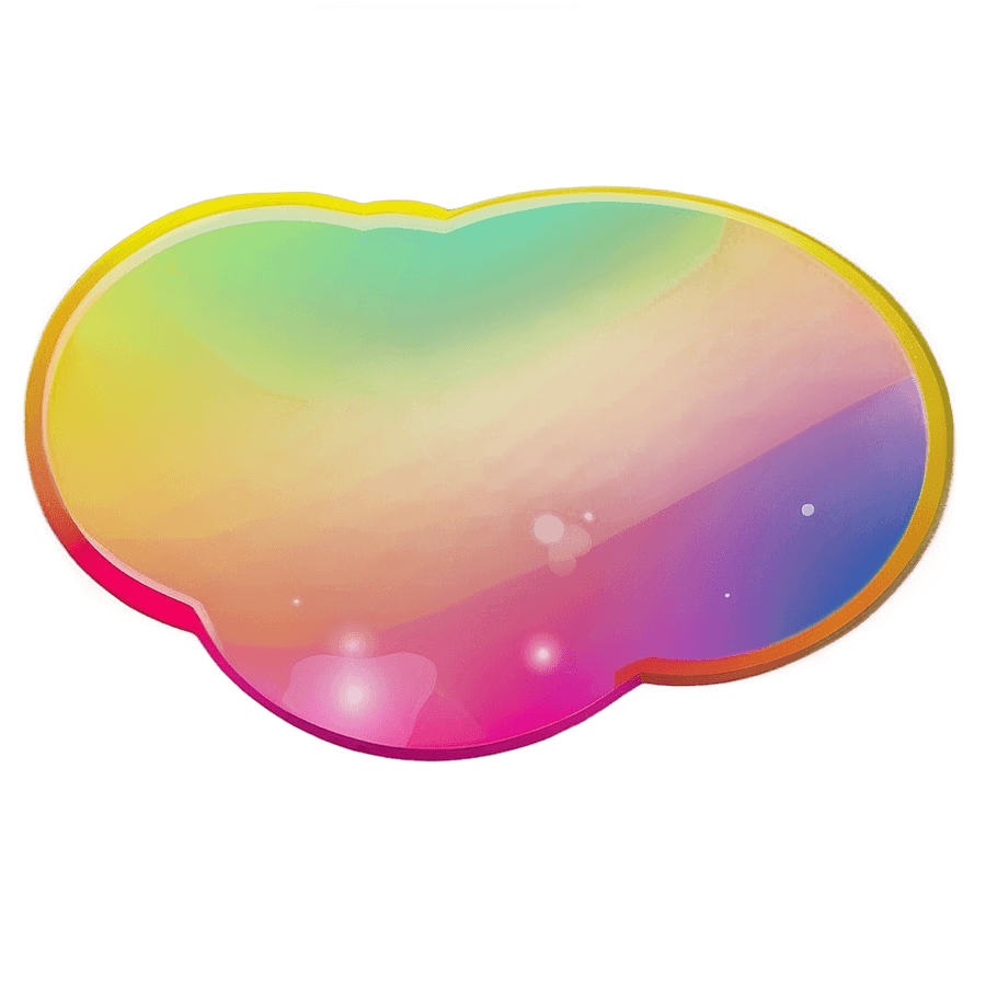 Gradient Chat Bubble PNG vmu