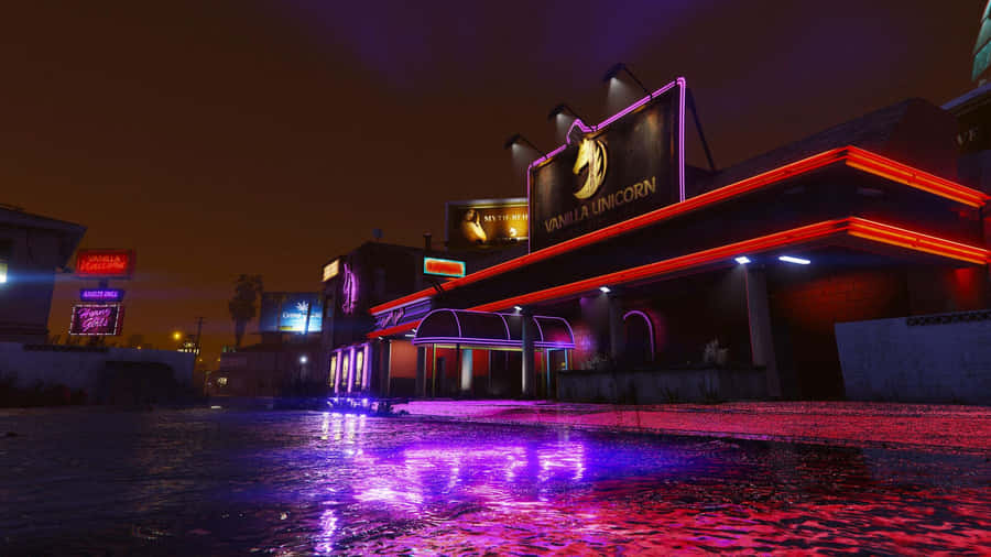 Desfrutede uma noite no clube de strip-tease.