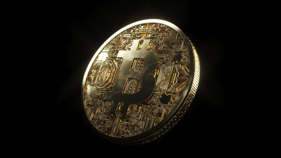 HD Bitcoin Coded Coin wallpaper.