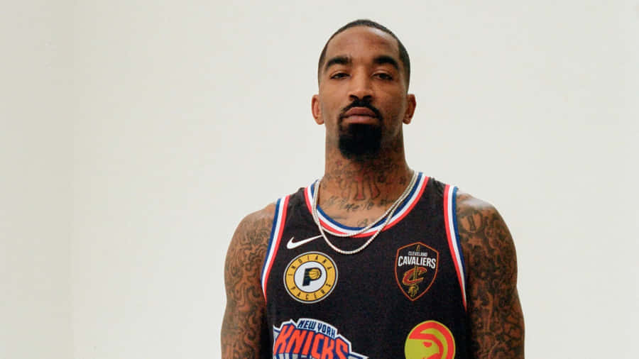 Giocatore di Basket in Maglia di Squadra Mista