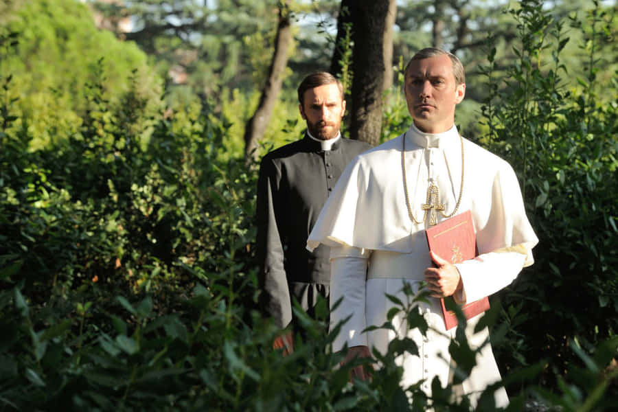 Il Giovane Papa Passeggiata nel Giardino