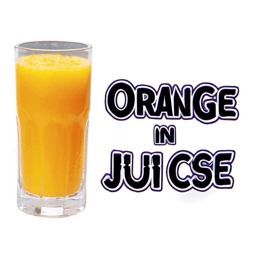Orange Juice in Glass PNG jwd