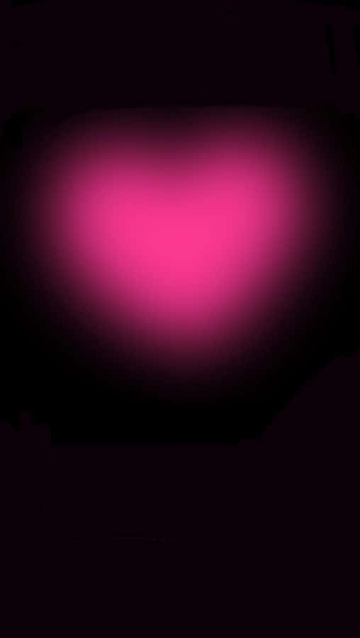 Pink Hjerte Aura Glød