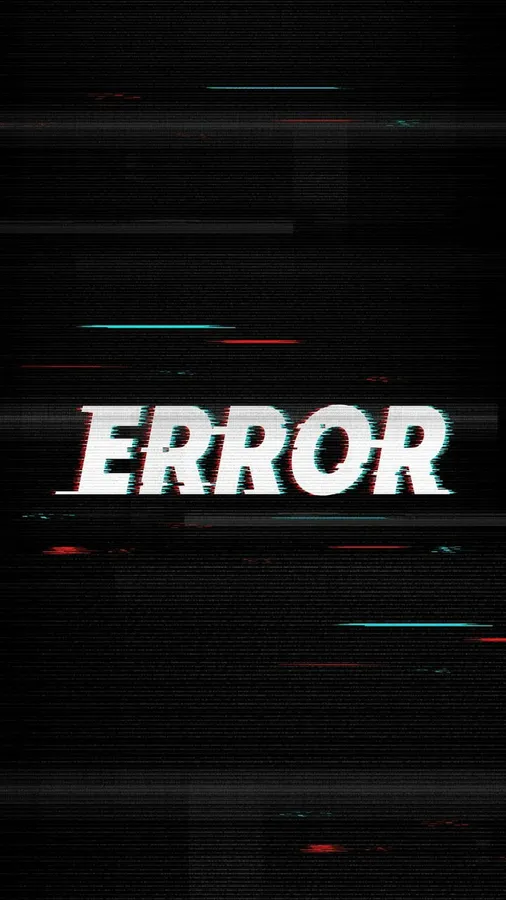 Glitch Error Screen
