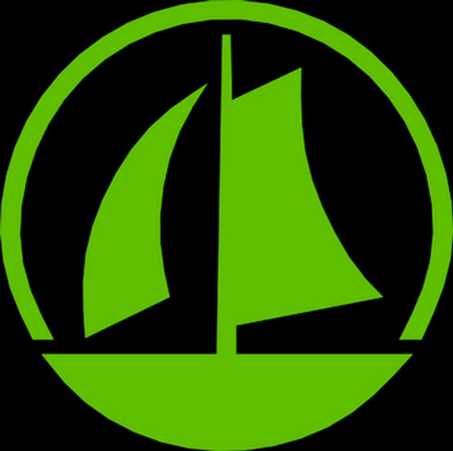 Green Sailboat Logo