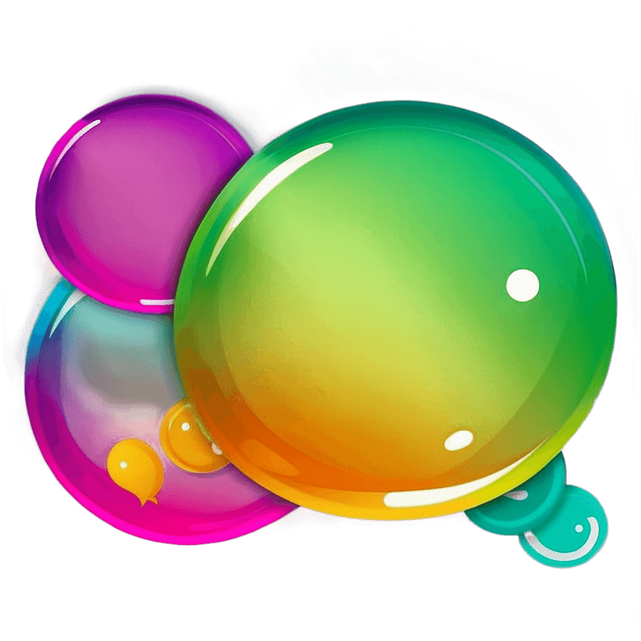 Gradient Chat Bubble PNG bky