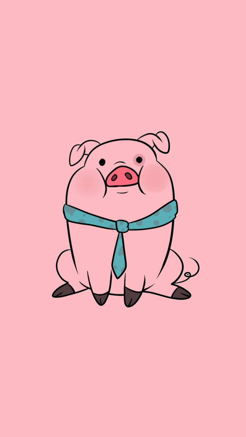 Download Waddles With A Necktie Wallpaper | Wallpapers.com