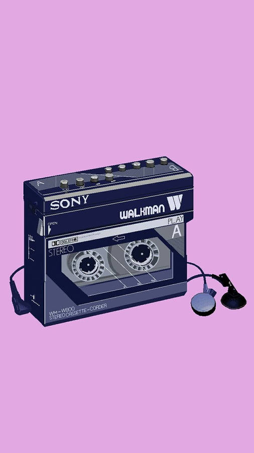 Download Walkman Music Aesthetic Wallpaper Wallpapers Com