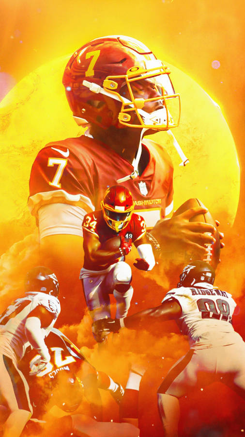 Download Washington Commanders Football Sun Wallpaper | Wallpapers.com