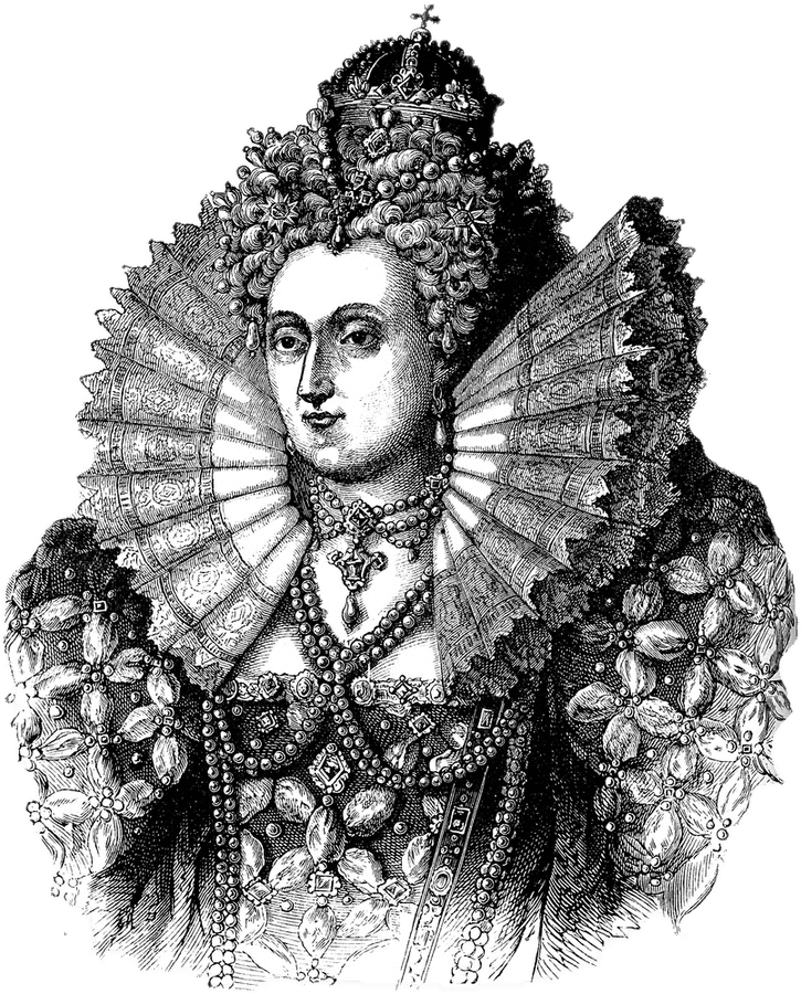 Elizabethan Era Queen Illustration