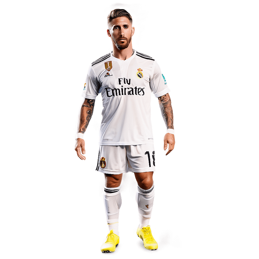 Legend Sergio Ramos Portrait PNG 06112024