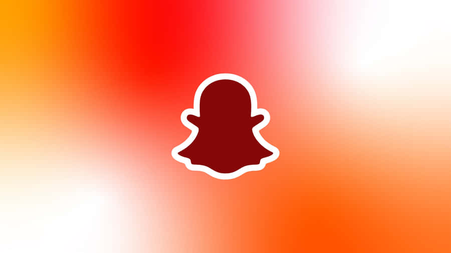 Röd Snapchat-logotypdesign