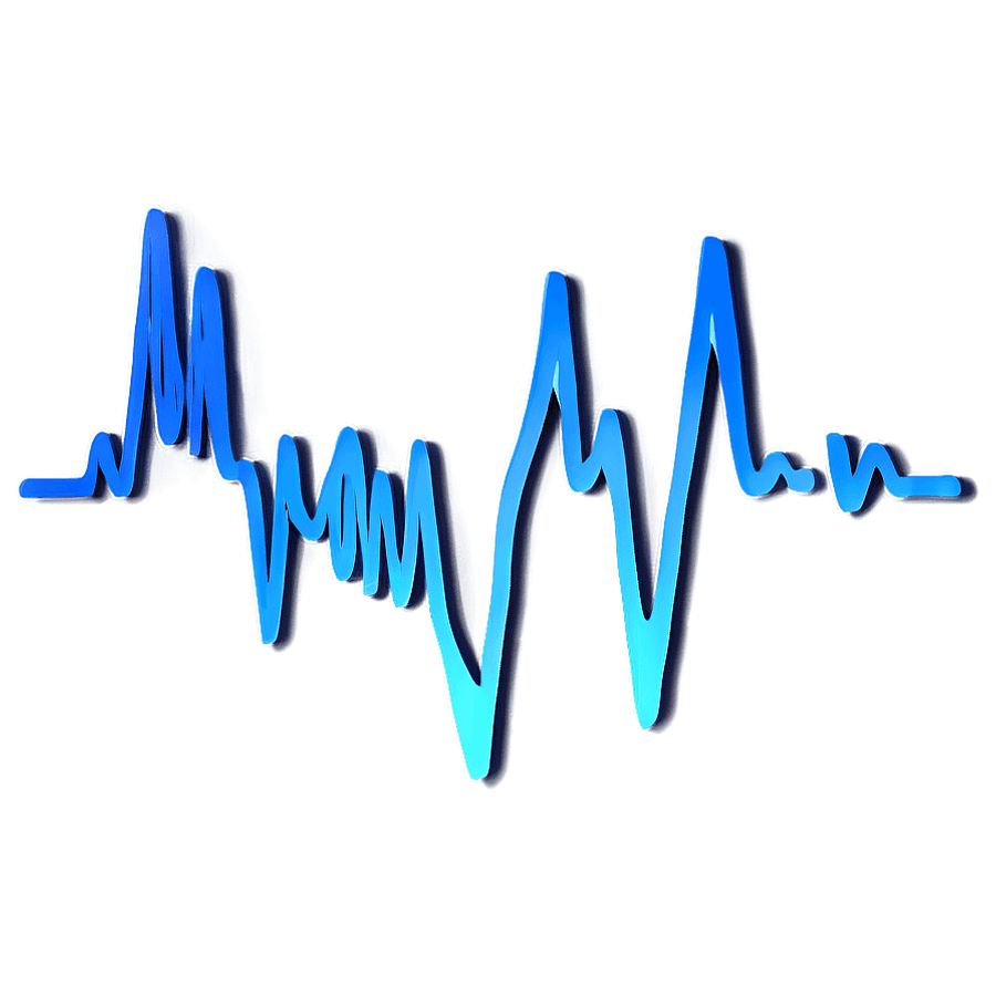 3D Heartbeat Line PNG 71