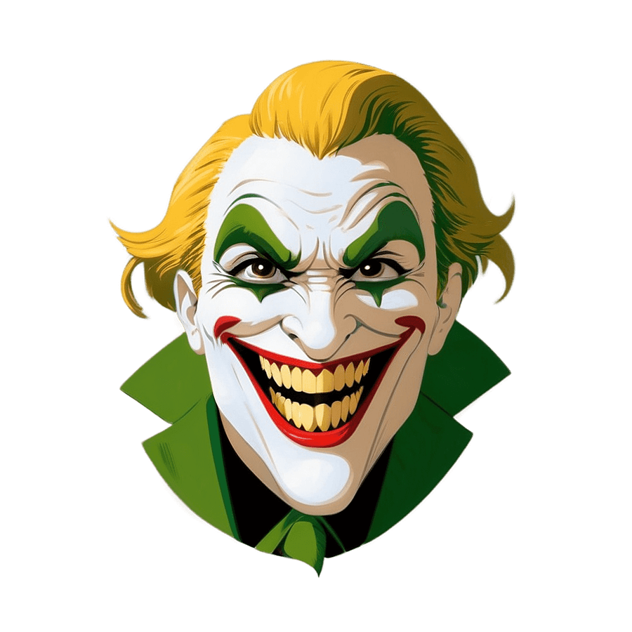 Joker Face Laughing PNG nsk