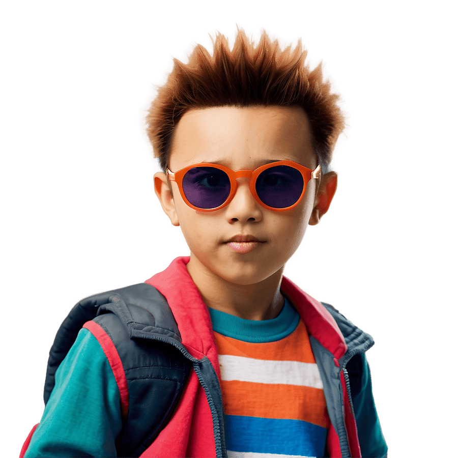 Spiky Hair Boy PNG knn