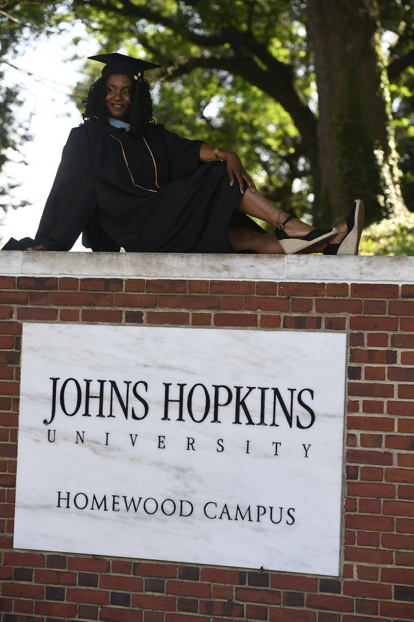 JohnsHopkins Universitets eksamensbillede.