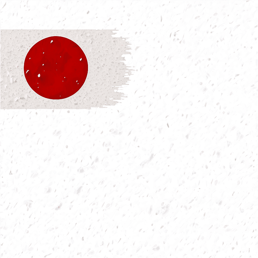 Japanese Flag in Snowy Texture PNG efd