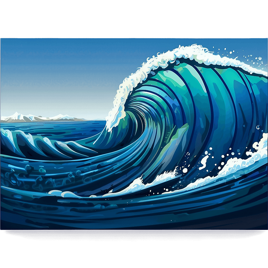 Animated Ocean Waves PNG edt