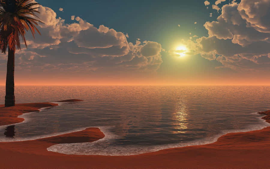 Papelde parede em paisagem 3D de 1600 x 1000