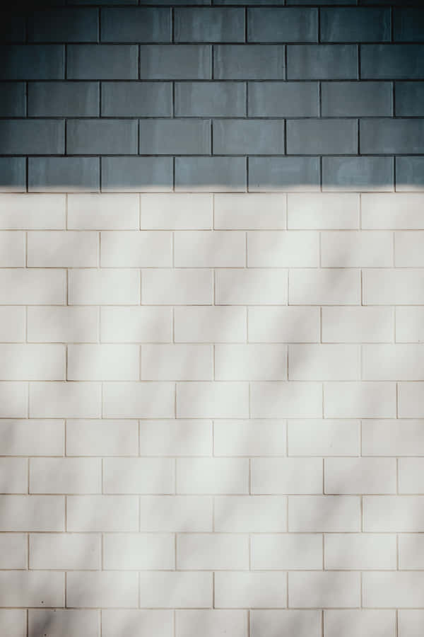White Brick Wall Background