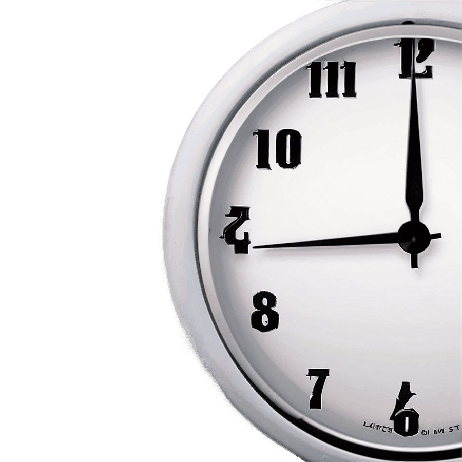 white clock d