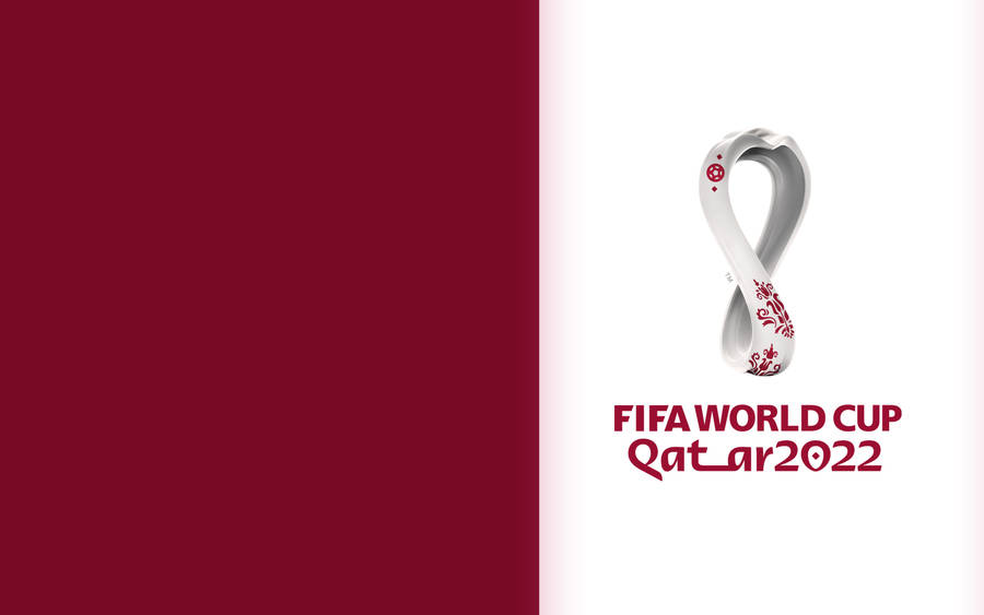 Download White FIFA World Cup 2022 Logo Wallpaper | Wallpapers.com