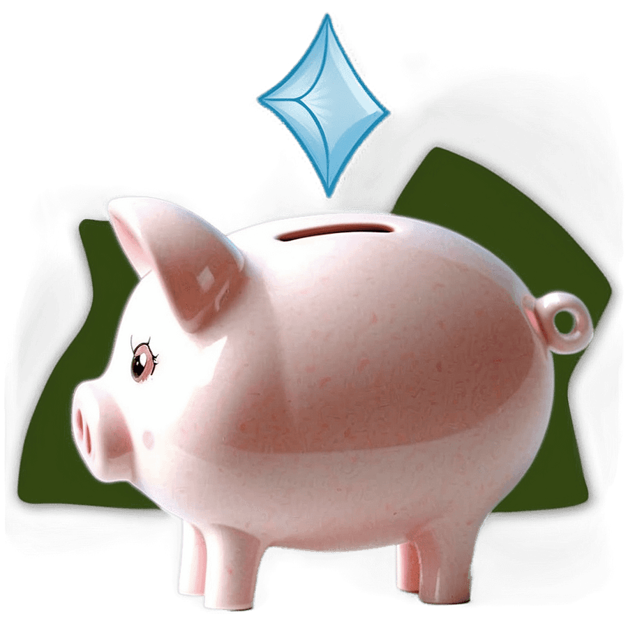 Small Piggy Bank PNG huw