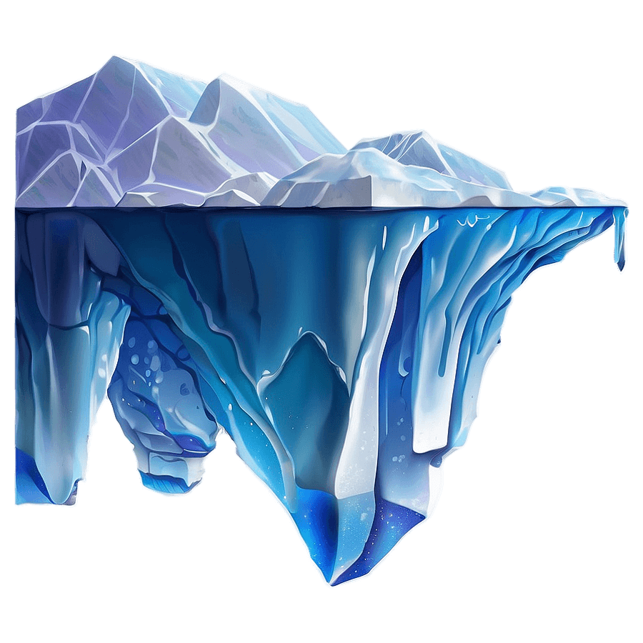 Iceberg Infographic Element PNG 05252024