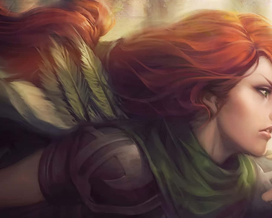 Windranger, brunette, face, cleavage, fantasy girl, Artgerm, Dota 2, Dota,  Windrunner, PC gaming, video game art, video game girls, fantasy art |  1920x1080 Wallpaper - wallhaven.cc