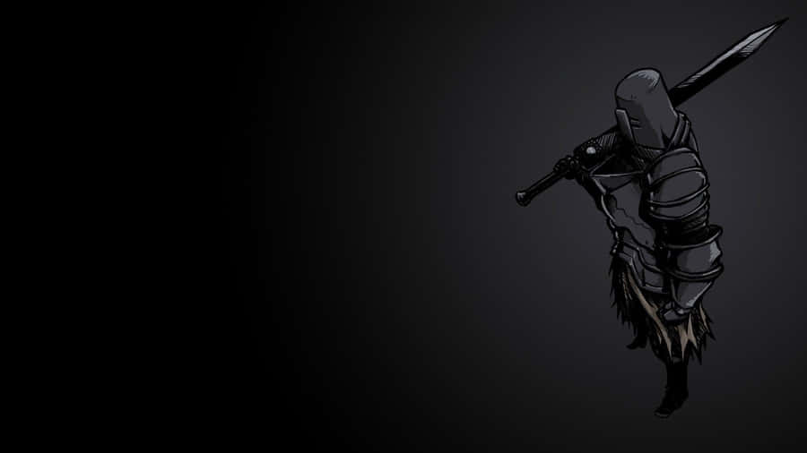 Silhouette de Chevalier Noir de Dark Souls