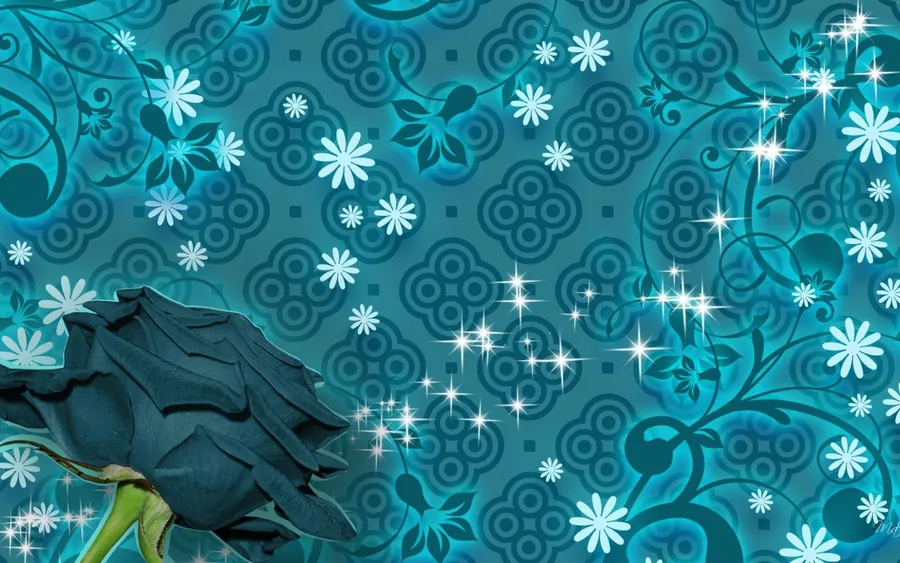 Teal Flower