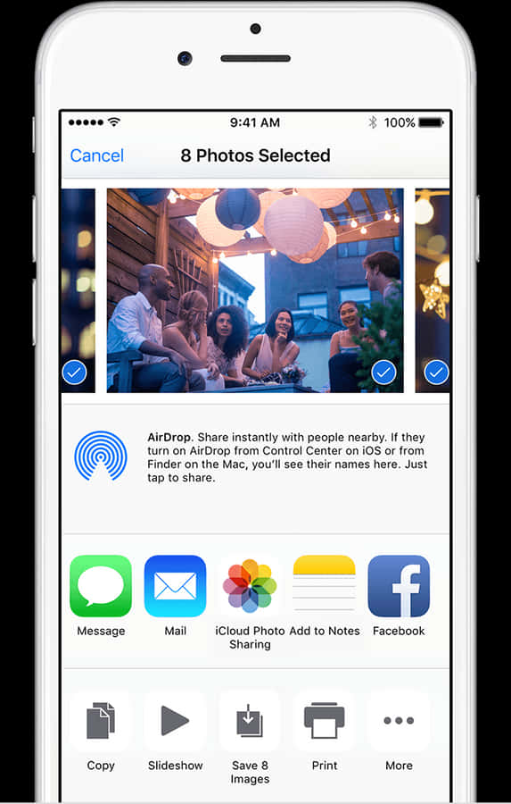 Save Photos From A Shared Album - Airdrop Iphone To Iphone
