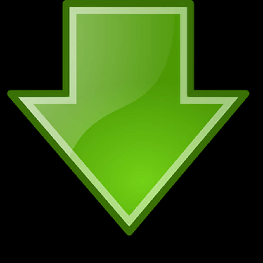 Green Download Arrow Icon