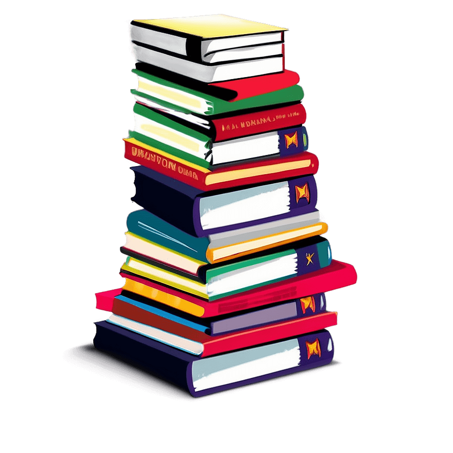 Thriller Book Stack PNG 20