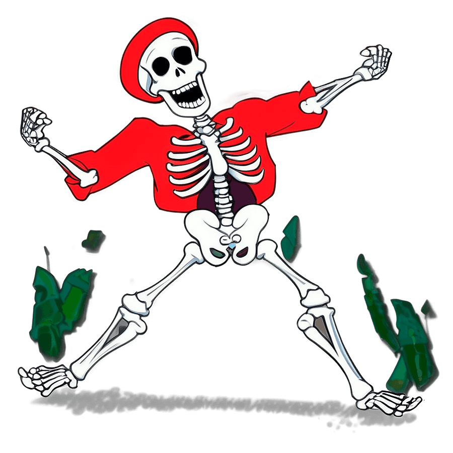 Skeleton Floss Dance Celebration PNG 9