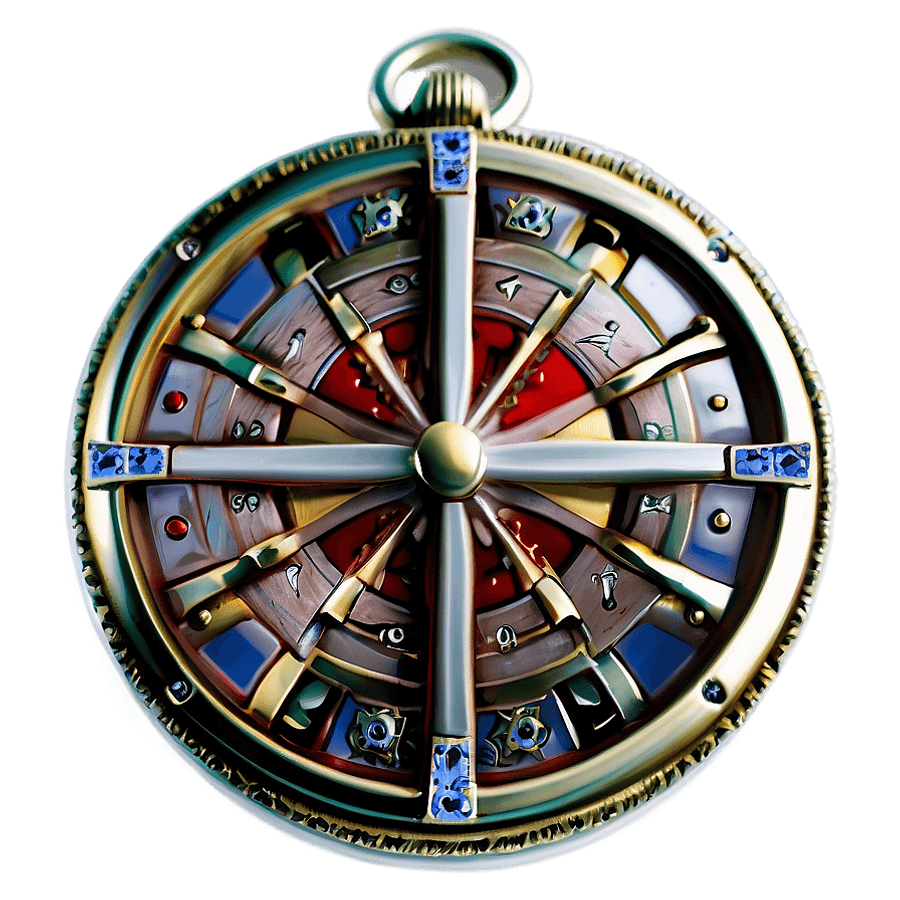 Nautical Pocket Watch PNG 05262024